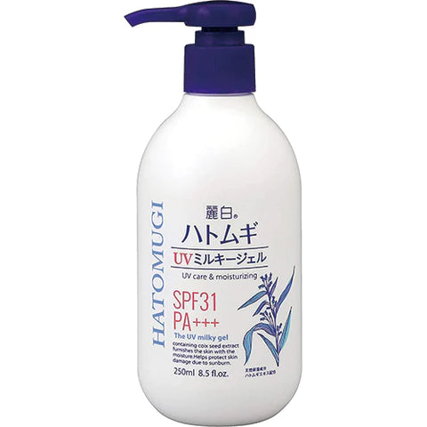 Reihaku Hatomugi UV Milky Gel SPF50 + / PA ++++ - 250g - TODOKU Japan - Japanese Beauty Skin Care and Cosmetics