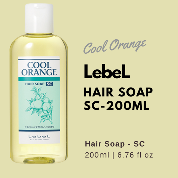 Lebel Cool Orange Hair Soap SC (Super Cool Type) -200ml - TODOKU Japan - Japanese Beauty Skin Care and Cosmetics