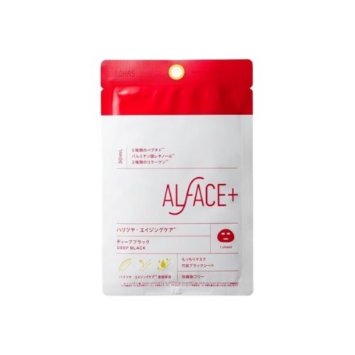 ALFACE Deep Black Mask 1 sheets - TODOKU Japan - Japanese Beauty Skin Care and Cosmetics