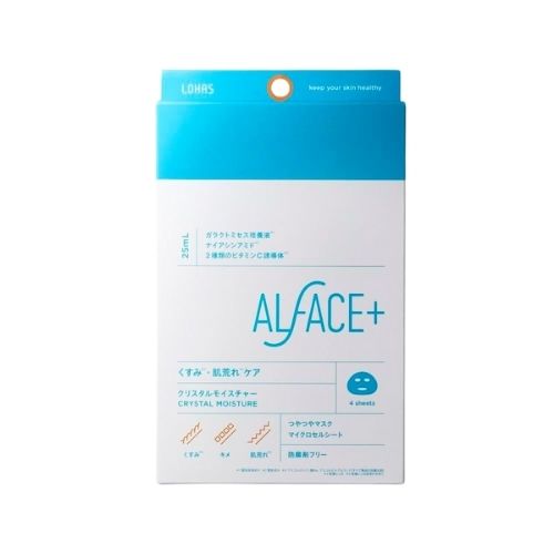 ALFACE Crystal Moisture Mask 4 sheets - TODOKU Japan - Japanese Beauty Skin Care and Cosmetics