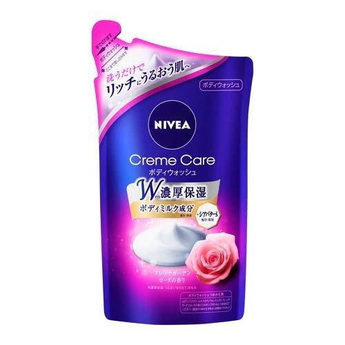 Nivea Cream Care Body Wash Refill 360ml - Garden Rose - TODOKU Japan - Japanese Beauty Skin Care and Cosmetics