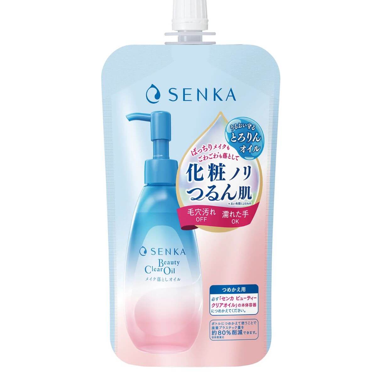 Senka Beauty Clear Oil Makeup Remover - 160mL Refill