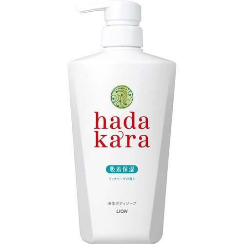 Hadakara Body Soap Pump 500ml - Rich Soap Scent - TODOKU Japan - Japanese Beauty Skin Care and Cosmetics