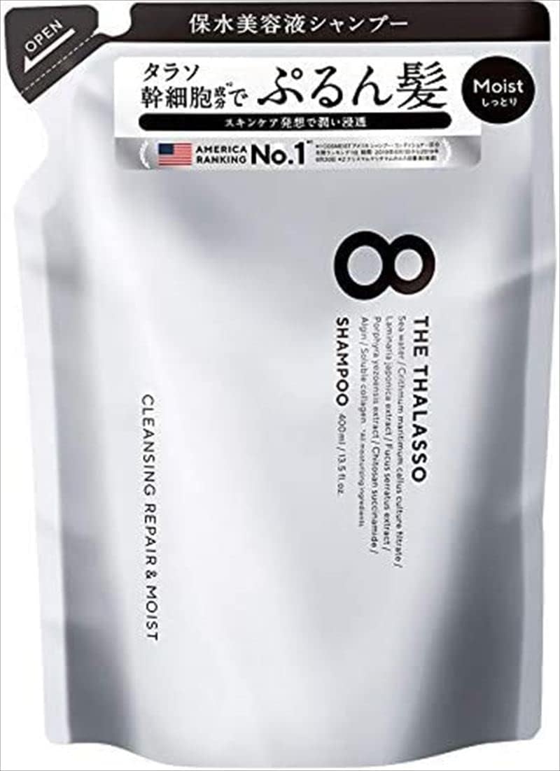 8 THE THALASSO (Eight The Thalasso) Moist Shampoo - Refill - 400ml - TODOKU Japan