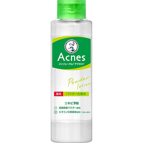 Mentholatum Acnes Powder Face Lotion - 180ml - TODOKU Japan - Japanese Beauty Skin Care and Cosmetics