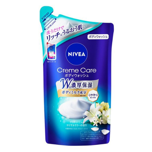 Nivea Cream Care Body Wash Refill 360ml - Royal Lily - TODOKU Japan - Japanese Beauty Skin Care and Cosmetics