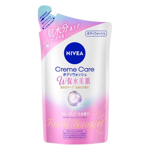 Nivea Cream Care Body Wash Refill 350ml - Floral Bouquet - TODOKU Japan - Japanese Beauty Skin Care and Cosmetics