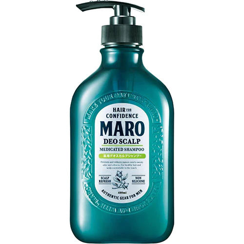 Maro Medicated Deo Scalp Shampoo - Green Mint - 480ml - TODOKU Japan - Japanese Beauty Skin Care and Cosmetics