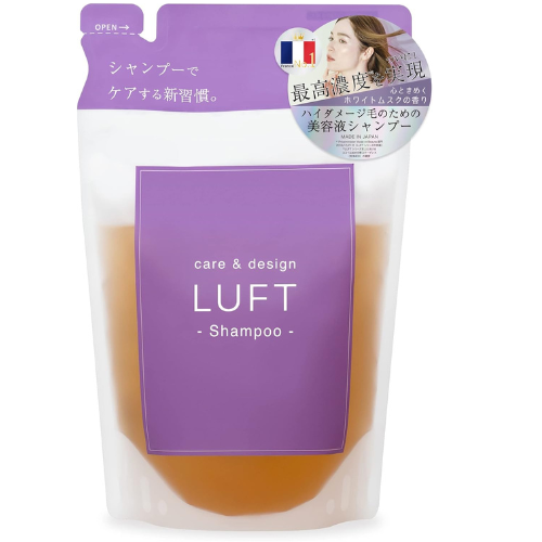 LUFT High Damage Repair Type White Musk Scent Shampoo 410ml - Refill - TODOKU Japan - Japanese Beauty Skin Care and Cosmetics