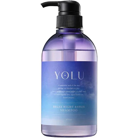 YOLU Night Beauty Shampoo Bottle 475ml - Relax Night Repair - TODOKU Japan - Japanese Beauty Skin Care and Cosmetics