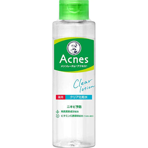 Mentholatum Acnes Powder Clear Lotion - 180ml - TODOKU Japan - Japanese Beauty Skin Care and Cosmetics