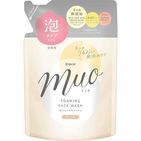 Muo Foam Face Wash Refill -180ml - TODOKU Japan - Japanese Beauty Skin Care and Cosmetics