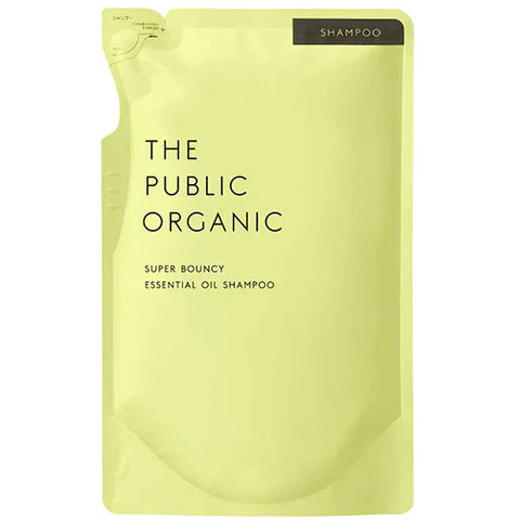 The Public Organic Super Bouncy Essential Oil Shampoo - 400ml - Refill - TODOKU Japan - Japanese Beauty Skin Care and Cosmetics