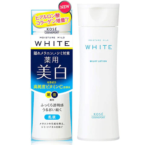 Moisture Mild White Milky Lotion B - 200ml - TODOKU Japan - Japanese Beauty Skin Care and Cosmetics