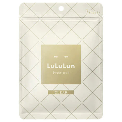 Lululun Precious Face Mask 7pcs Aging Care - White - Thorough transparency type - TODOKU Japan - Japanese Beauty Skin Care and Cosmetics