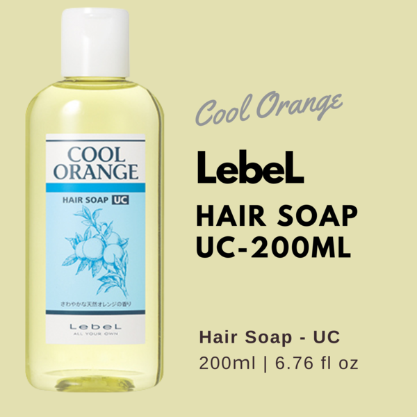 Lebel Cool Orange Hair Soap UC (Ultra Cool Type) -200ml - TODOKU Japan - Japanese Beauty Skin Care and Cosmetics