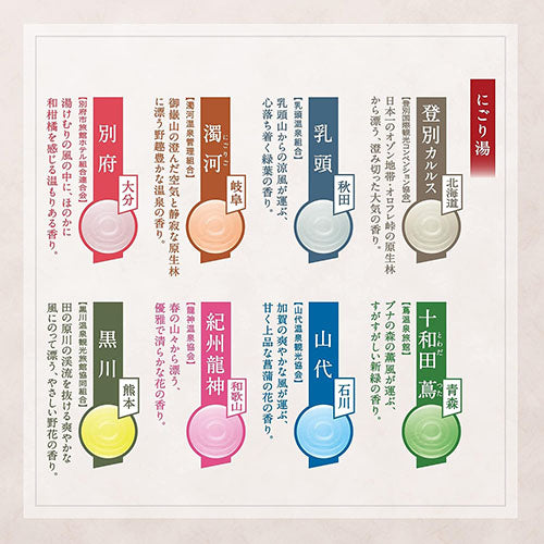 Nihon no Meito Bathclin Japanese Famous Hot Water Bath Salts - 30g x 14pcs - The Real Thrill Of Nigori-yu - TODOKU Japan - Japanese Beauty Skin Care and Cosmetics