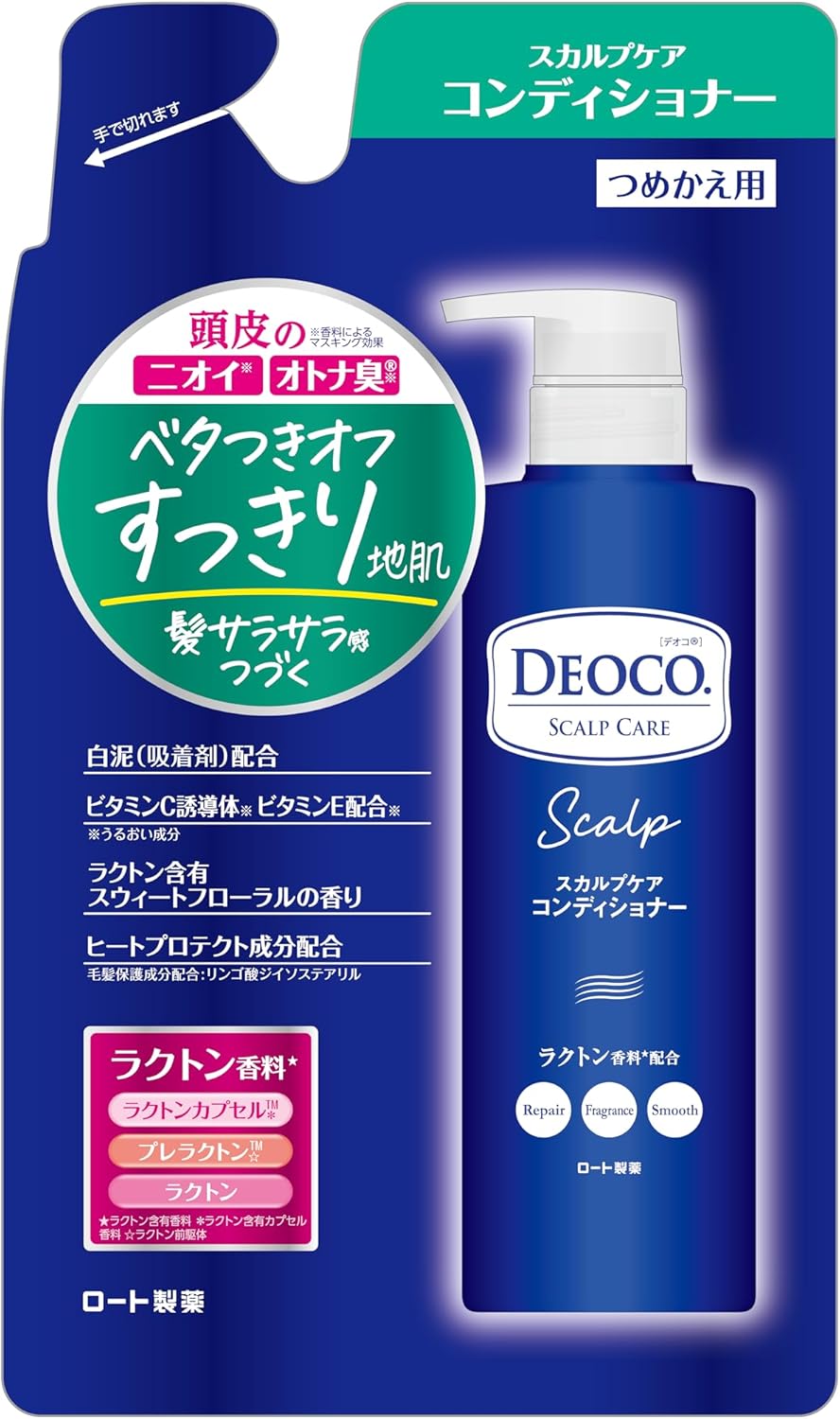 Rohto DEOCO Scalp Care Conditioner Refill -370g - TODOKU Japan - Japanese Beauty Skin Care and Cosmetics