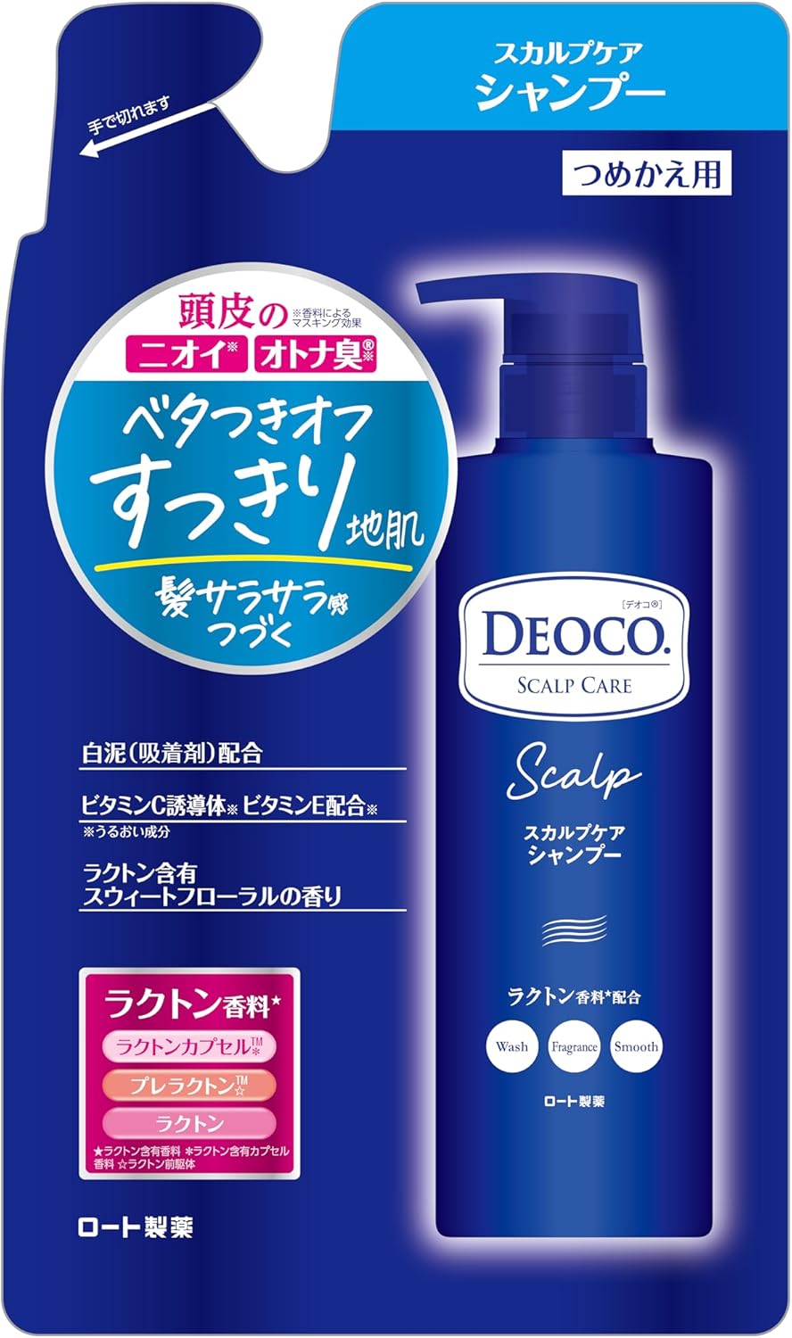 Rohto DEOCO Scalp Care Shampoo Refill - 370ml - TODOKU Japan - Japanese Beauty Skin Care and Cosmetics