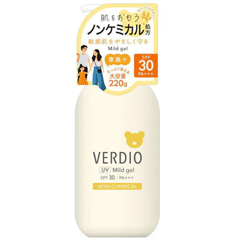 Verdio UV Moisture Mild Gel N Pump SPF30/PA++++ 220g - TODOKU Japan - Japanese Beauty Skin Care and Cosmetics