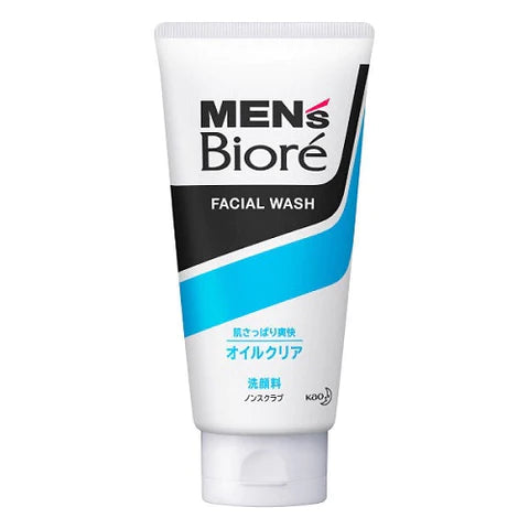 Biore Mens Facial Wash Oil Clear 130g - TODOKU Japan - Japanese Beauty Skin Care and Cosmetics