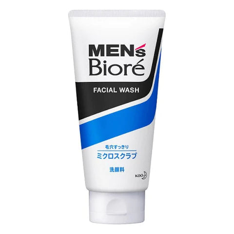 Biore Mens Facial Wash Micro Scrub 130g - TODOKU Japan - Japanese Beauty Skin Care and Cosmetics