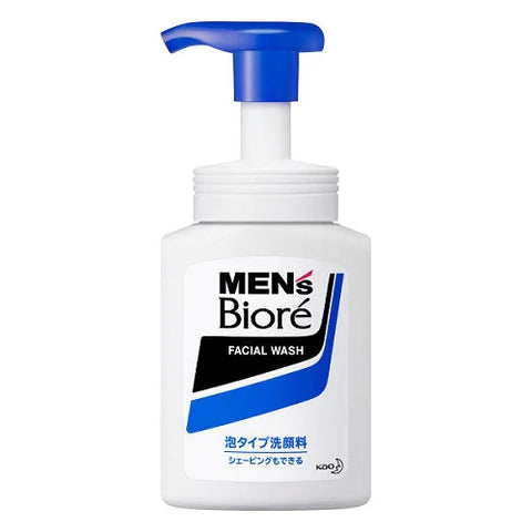 Biore Mens Facial Wash Pump 150ml - Bubble Type - TODOKU Japan - Japanese Beauty Skin Care and Cosmetics