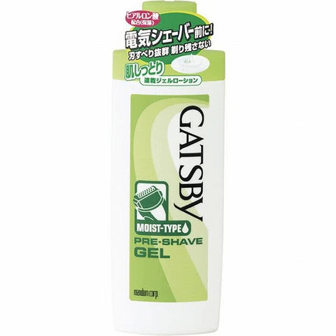 Gatsby Pre Shave Gel Moist-Type - 140g - TODOKU Japan - Japanese Beauty Skin Care and Cosmetics