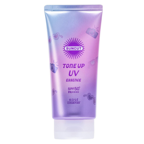 Kose SUNCUT Tone Up UV Essence Lavender 80g SPF50+/PA++++ - TODOKU Japan - Japanese Beauty Skin Care and Cosmetics