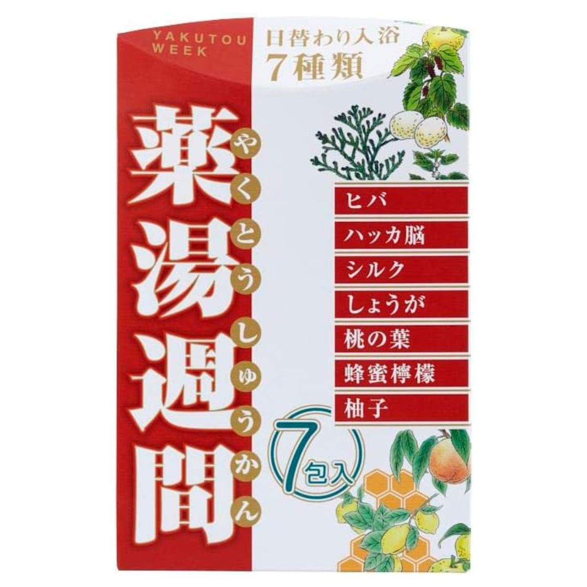 Original Medicinal Bath Salts Yakutou Assortment - 30g × 7pcs - TODOKU Japan - Japanese Beauty Skin Care and Cosmetics
