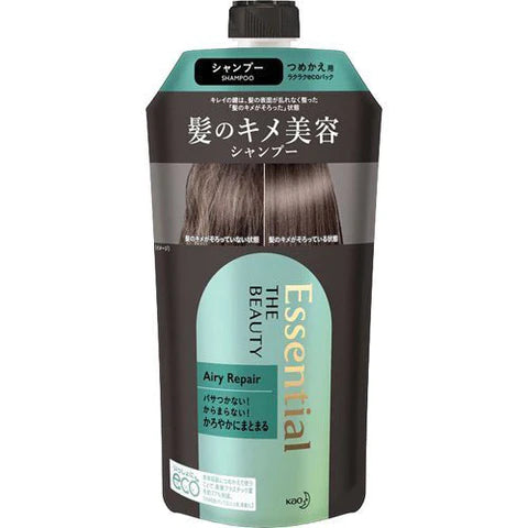 Kao Essential The Beauty Airy Repair Shampoo - Refill - 340ml - TODOKU Japan - Japanese Beauty Skin Care and Cosmetics