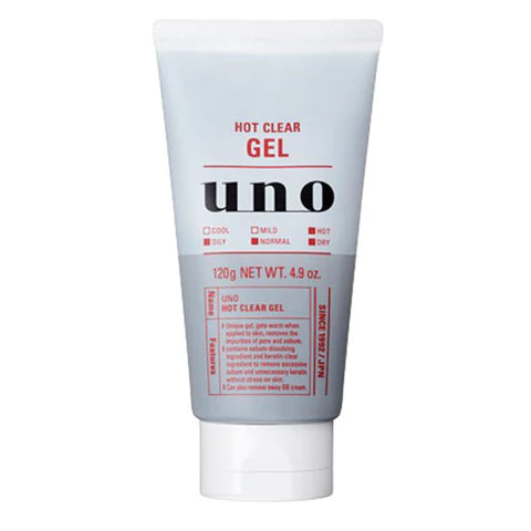Shiseido UNO Hot Clear Gel Scrub -120g - TODOKU Japan - Japanese Beauty Skin Care and Cosmetics