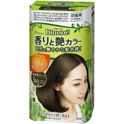 Kao Blaune Fragrance and Gloss Hair Color Cream - 5 Ra - TODOKU Japan - Japanese Beauty Skin Care and Cosmetics