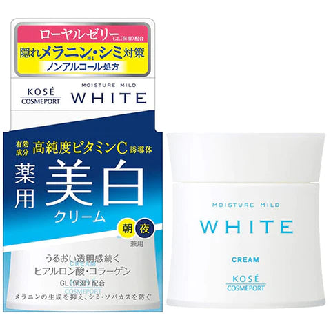 Moisture Mild Mosture Mild White Cream B - 55g - TODOKU Japan - Japanese Beauty Skin Care and Cosmetics