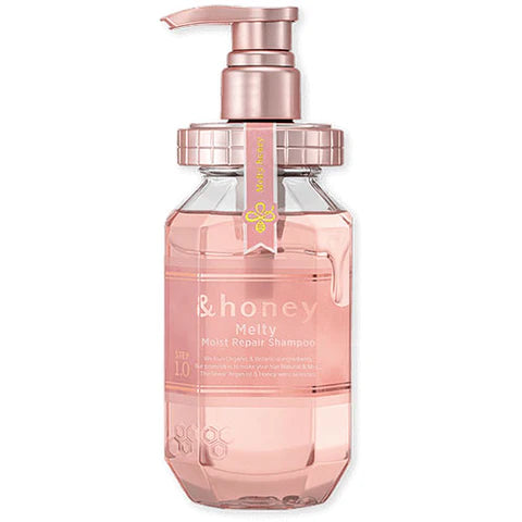 &honey Melty Moist Repair Hair Shampoo Pump 440ml Step1.0 - Pure Rose Honey Scent - TODOKU Japan - Japanese Beauty Skin Care and Cosmetics