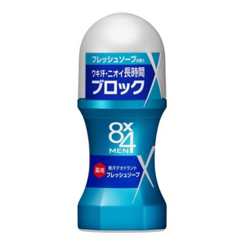 Eight Four Men Deodorant Roll On - Fresh Soap - TODOKU Japan - Japanese Beauty Skin Care and Cosmetics