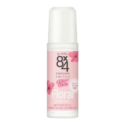 Eight Four Deodorant Roll-On 45ml - Fresh Floral Scent - TODOKU Japan - Japanese Beauty Skin Care and Cosmetics