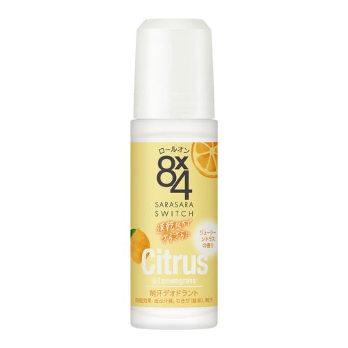 Eight Four Deodorant Roll-On 45ml - Juicy Citrus Scent - TODOKU Japan - Japanese Beauty Skin Care and Cosmetics