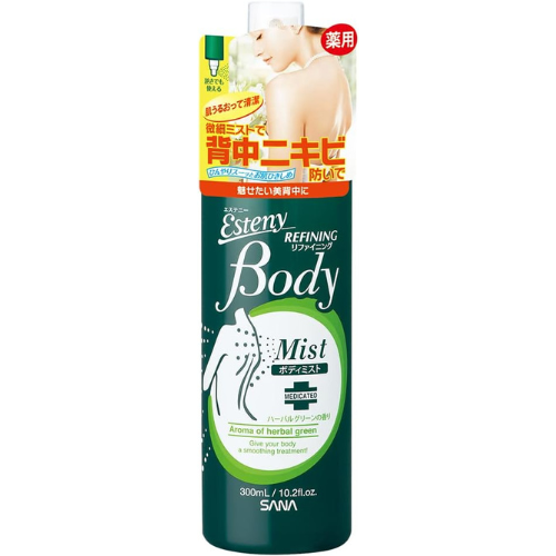 Esteny Medicated Body Mist AC Herbal Green Scent 300ml - TODOKU Japan - Japanese Beauty Skin Care and Cosmetics
