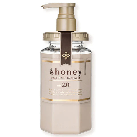 &honey Deep Moist Hair Treatment Pump 445g Step2.0 - Lavender Honey Scent - TODOKU Japan - Japanese Beauty Skin Care and Cosmetics