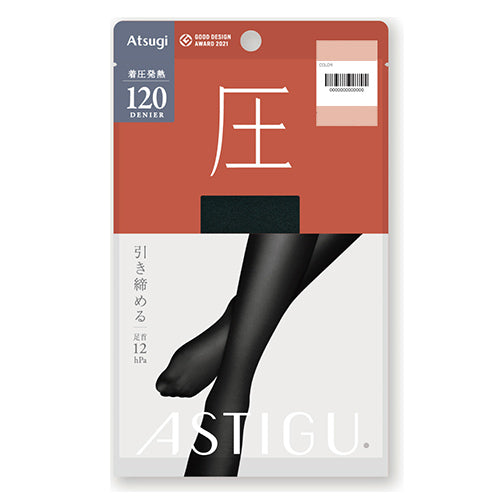 Atsugi Astigu Warming Hot Compression Tights Atsu 120 Denier - AP1312 - TODOKU Japan - Japanese Beauty Skin Care and Cosmetics