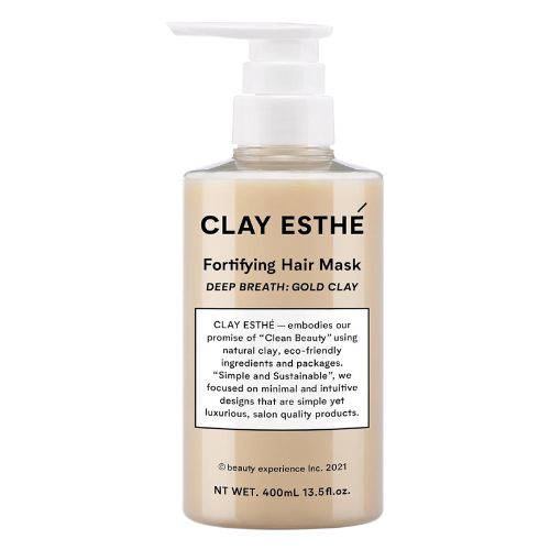 CLAY ESTHÉ Fortifying Hair Mask Gold Clay - 400ml - TODOKU Japan - Japanese Beauty Skin Care and Cosmetics