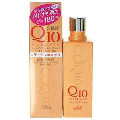 Kose Vital Age Q10 Facial Lotion - 180ml - TODOKU Japan - Japanese Beauty Skin Care and Cosmetics