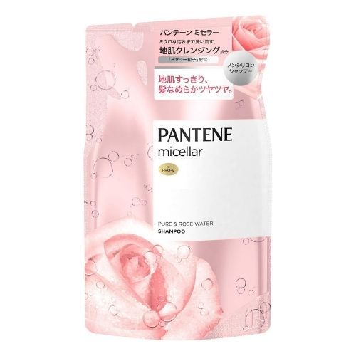 PANTENE Micellar Non-Silicone Shampoo Pure & Rose Water - Refill - 350ml