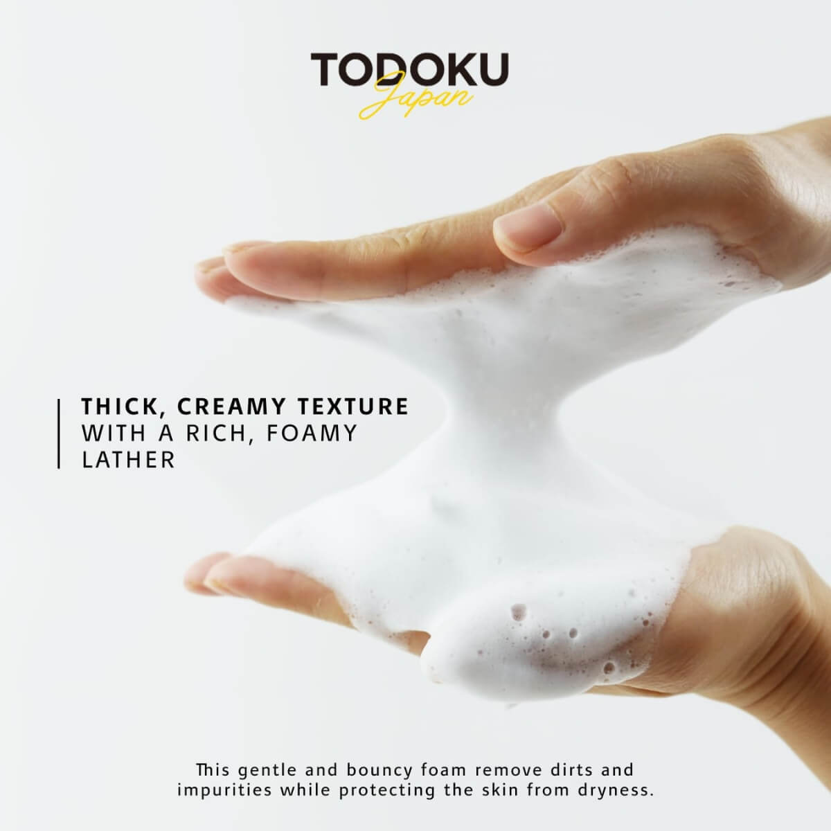 TODOKU JAPAN Deep Moist Honey Face Wash - Hydrating Japanese Cleanser with Honey .7
