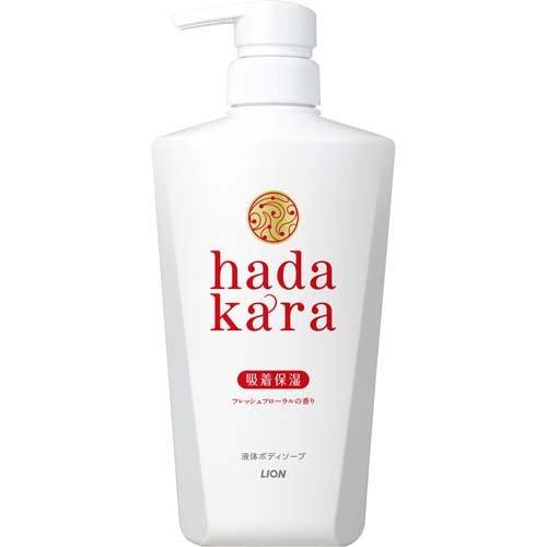 Hadakara Body Soap Pump 500ml - Floral Bouquet Scent - TODOKU Japan - Japanese Beauty Skin Care and Cosmetics
