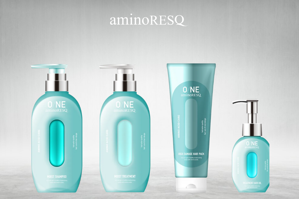 AMINO RESQ hair care set including shampoo and treatment