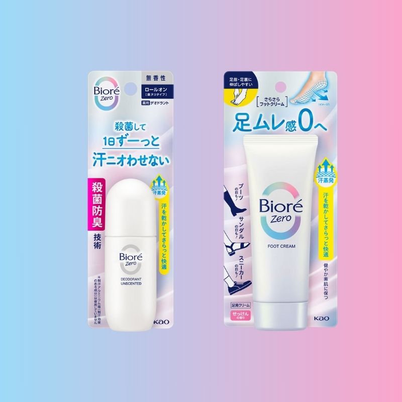 Biore Zero deodorant for long-lasting sweat and odor protection