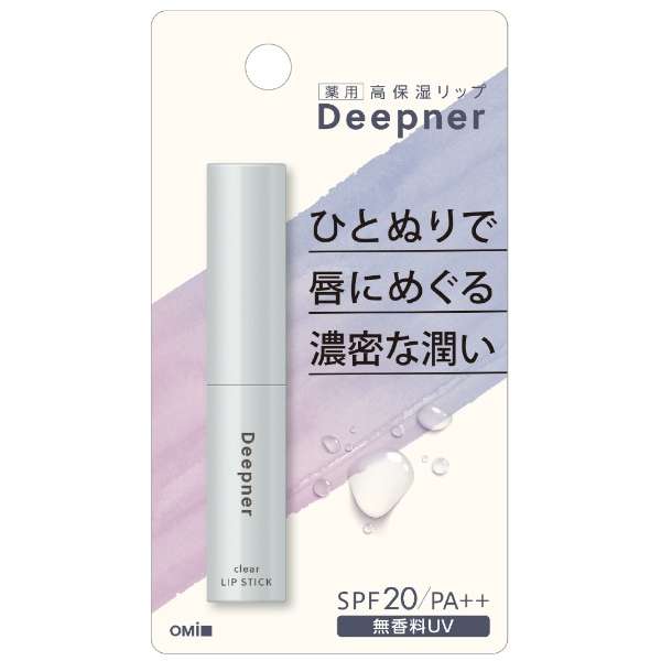 Omi Brotherhood Menturm Deepner Lip Stick - Clear - 2.3g - TODOKU Japan - Japanese Beauty Skin Care and Cosmetics
