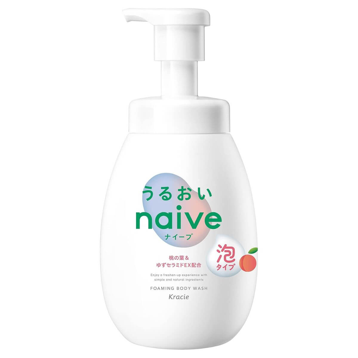 Kracie naive Body Soap Foam Type Moist - 600mL